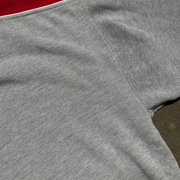 Vintage 90s Nebraska Cornhuskers Striped Crewneck Mens Large Grey Red Sweatshirt - Picture 5 of 6